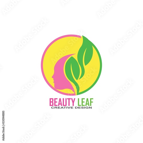 beauty salon logo design icon template