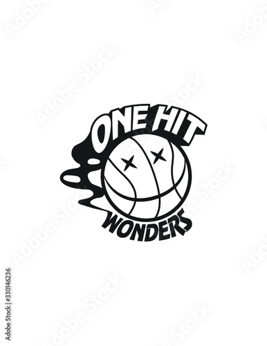 Basketball Logo. One Hit Wonders. vector illustration.