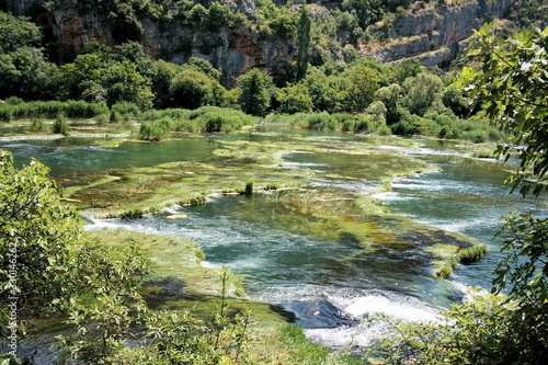 water and nature near Roski slab  N.P. Krka  Croatia