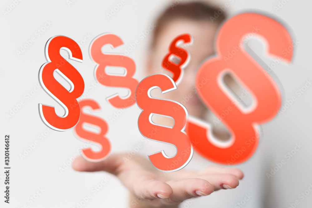 paragraph law sign digital in hand paragraph law sign digital in hand