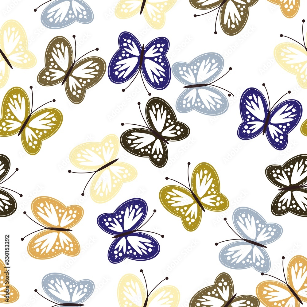 seamless background with butterflies seamless background with butterflies