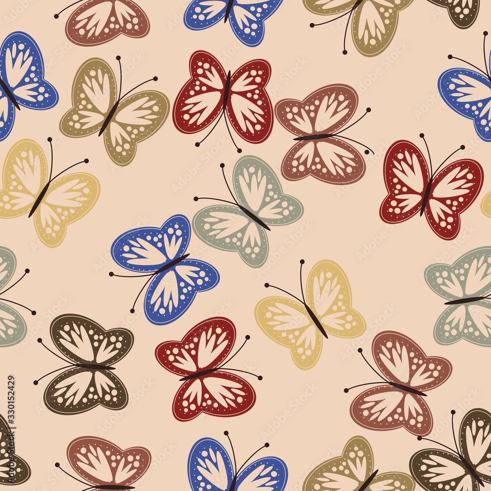 seamless background with butterflies seamless background with butterflies