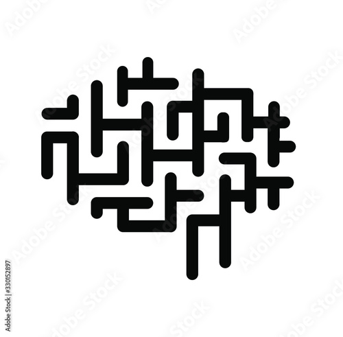 brain icon on white background