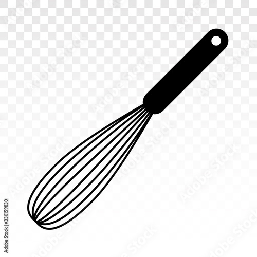 balloon whisk to mixing or whisking the batter. Flat vector icons for cooking applications and websites