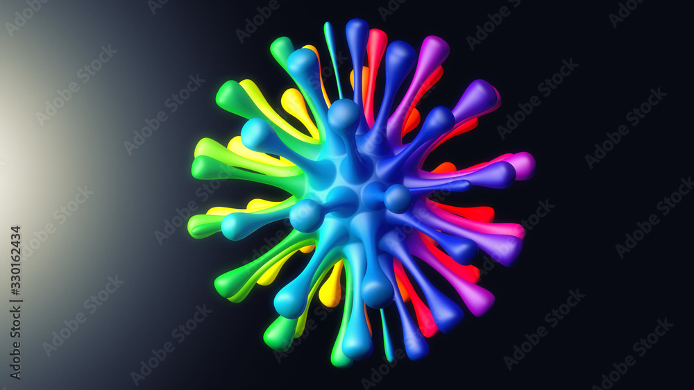 3d render. Coronavirus 3d concept illustration 3d render. Coronavirus 3d concept illustration