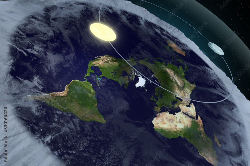 Flat cheap earth view