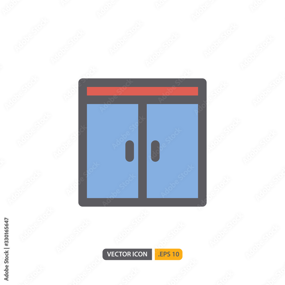 door icon isolated on white background. for your web site design, logo, app, UI. Vector graphics illustration and editable stroke. EPS 10. door icon isolated on white background. for your web site design, logo, app, UI. Vector graphics illustration and editable stroke. EPS 10.