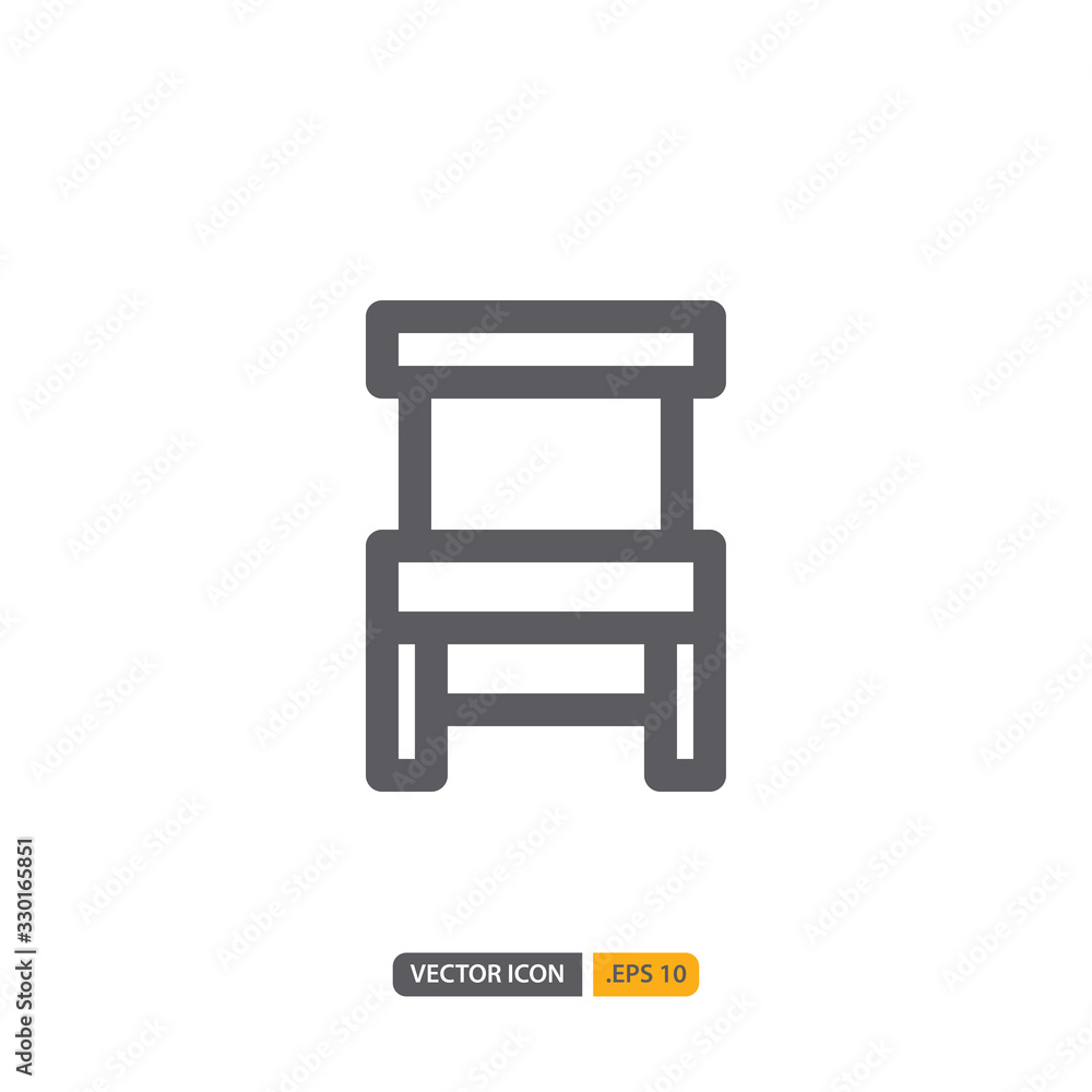 chair icon isolated on white background. for your web site design, logo, app, UI. Vector graphics illustration and editable stroke. EPS 10. chair icon isolated on white background. for your web site design, logo, app, UI. Vector graphics illustration and editable stroke. EPS 10.