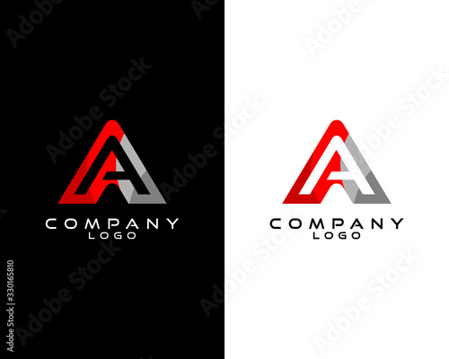 Free Download AA, A initial Letter logo design vector, with white and black color that can be used for any creative business. - GFXLoad
