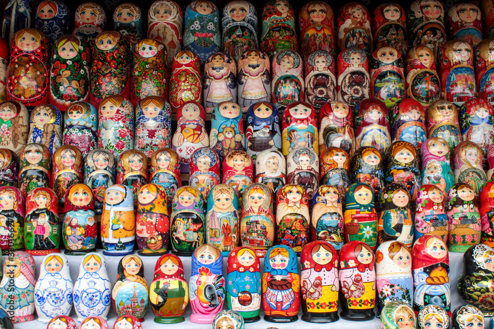 Exhibition - Russian nesting dolls.