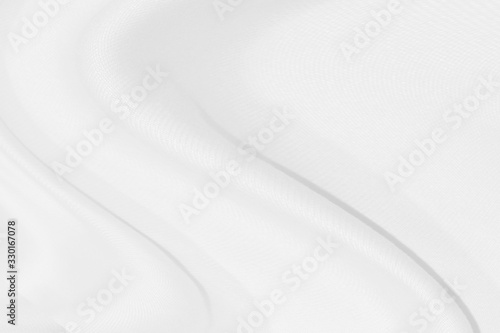 beauty textile clean and soft fabric white abstract smooth curve shape decorate fashion background