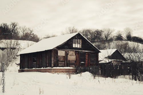 Abandoned house in the village © elenae333