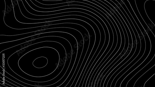 Topographic map lines background. Abstract vector illustration.