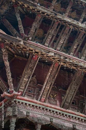 Amazing example of the woodworking craft in Kathmandu