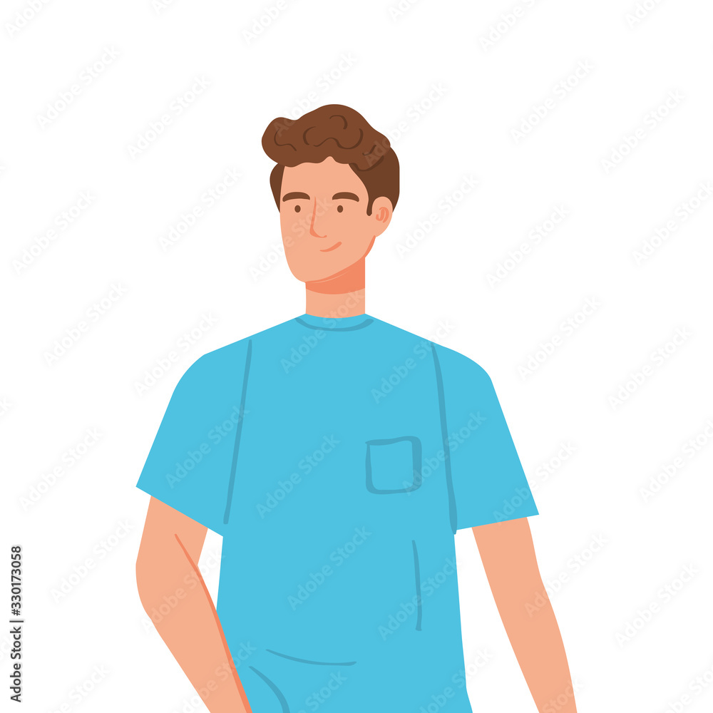 young man avatar character icon vector illustration design young man avatar character icon vector illustration design