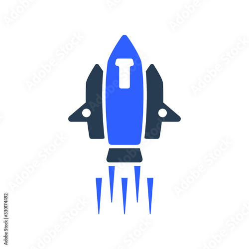 Rocket, spaceship icon