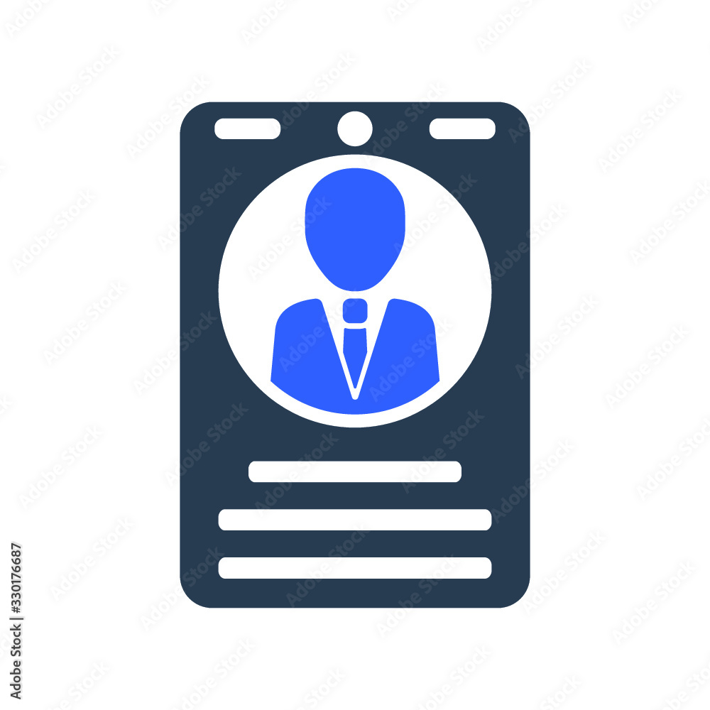 Id card icon Id card icon