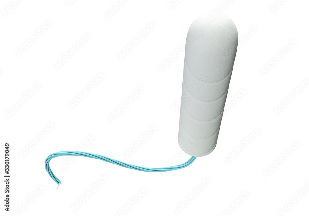 Tampon, 3D rendering isolated on white background Tampon, 3D rendering isolated on white background