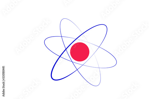átomo química png vetor desenho