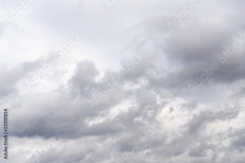 Canvas Print Dramatic gray clouds in the sky