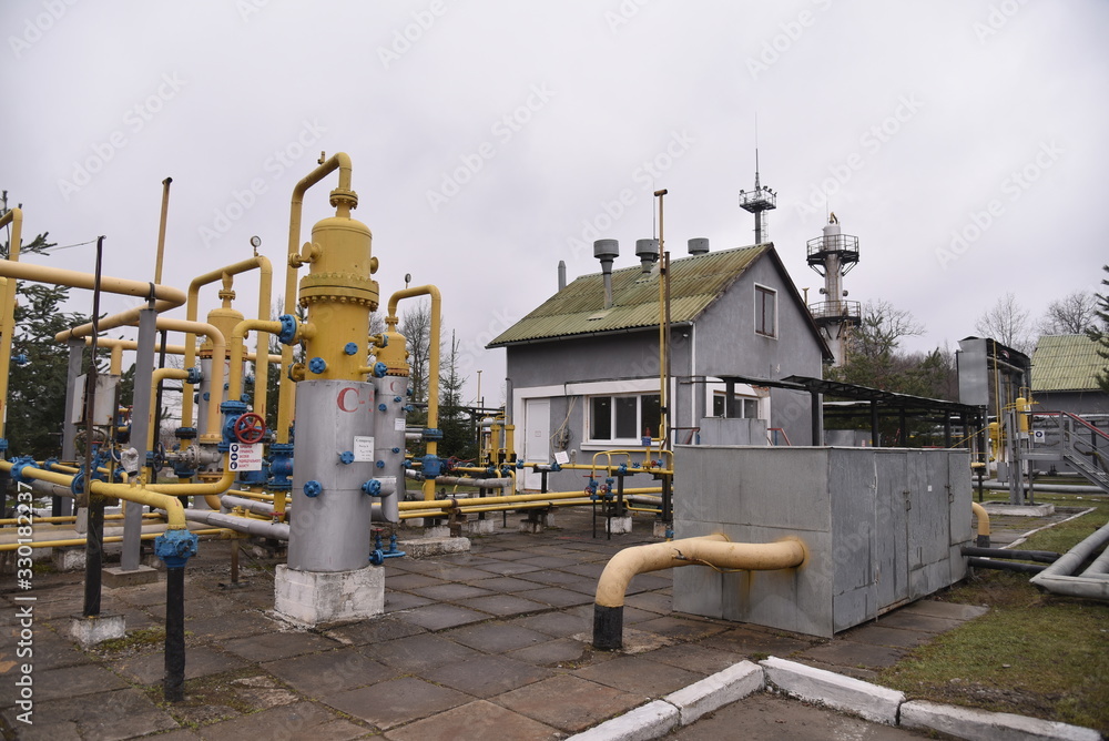 Derzhiv natural gas pump station, Lviv region, Ukraine. 