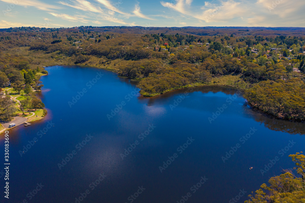 Wentworth Falls lake in The Blue Mountains in Australia