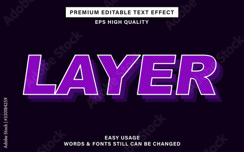 layer text effect