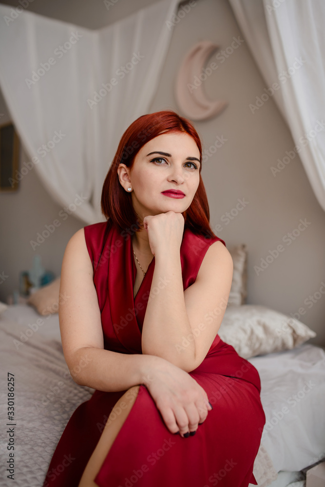 Beautiful portrait of redhead woman Beautiful portrait of redhead woman
