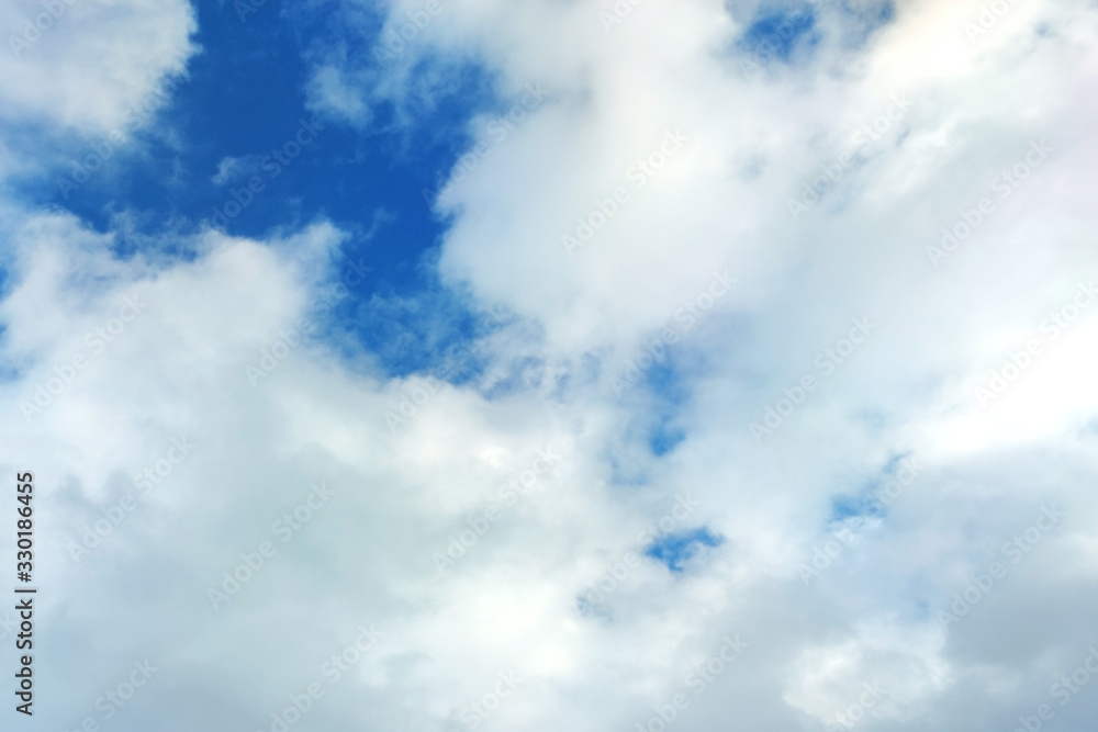 Blue sky with light clouds. Without the sun. Blue sky with light clouds. Without the sun.