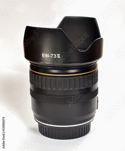camera lens isolated on white background