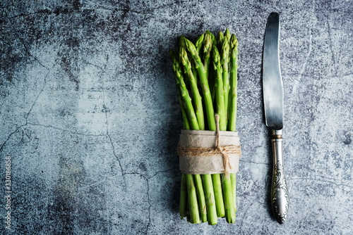 Fresh green asparagus