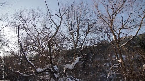 Wallpaper Mural Slow Motion Aerial View Of River In Winter Torontodigital.ca