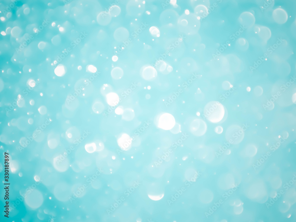 abstract blue sky background with blur bokeh light.