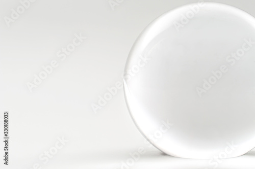 glass sphere isolated on a white background