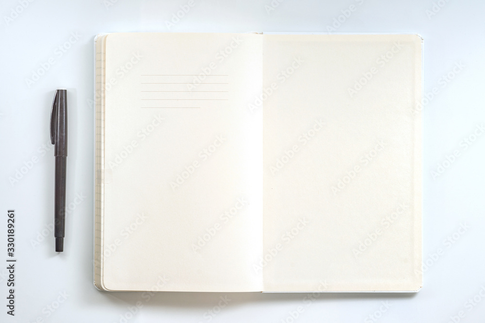 Top view collection of notebook front Top view collection of notebook front