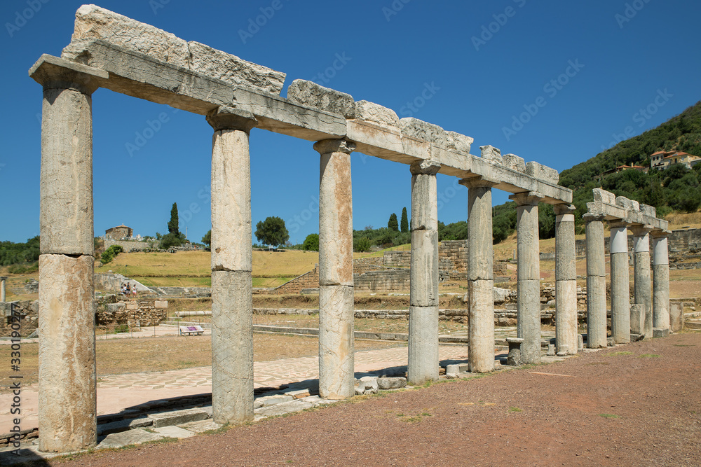 Ancient Messene city ruins, Peloponnese, Greece Ancient Messene city ruins, Peloponnese, Greece