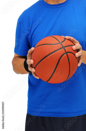 Man with basketball - torso