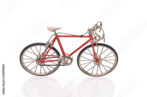 Red Bicycle isolated on white