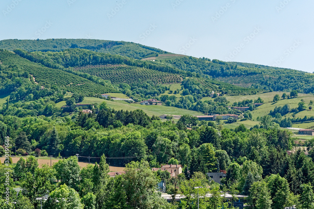 Hill in fench countryside