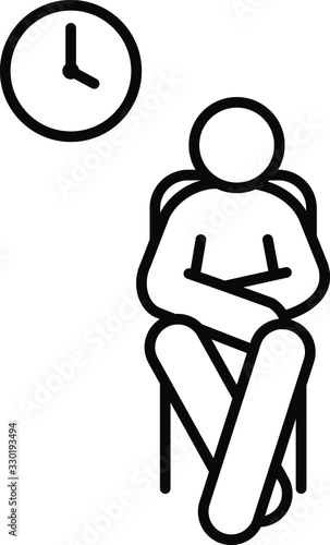 Waiting icon, Waiting  room icon, vector