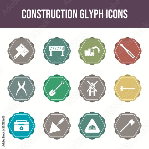 Beautiful Construction vector icon set