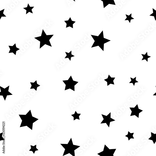 Stars seamless pattern. Star texture background.