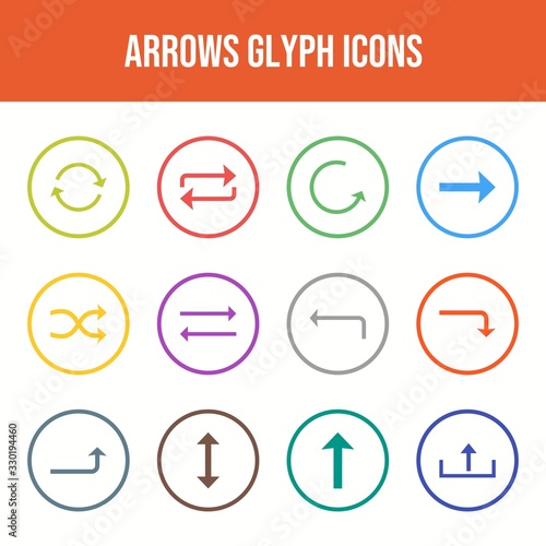 Beautiful Arrows vector icon set