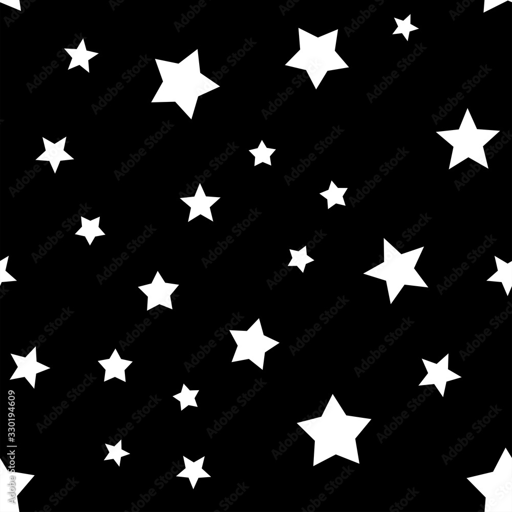 Fototapeta premium Stars seamless pattern. Star texture background.