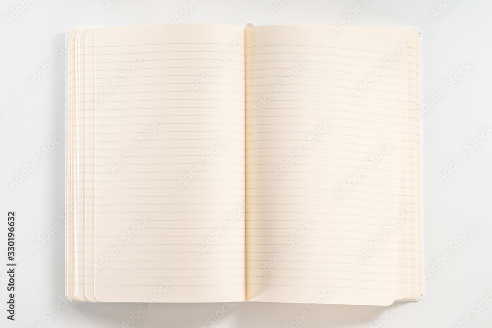 Top view collection of notebook front Top view collection of notebook front