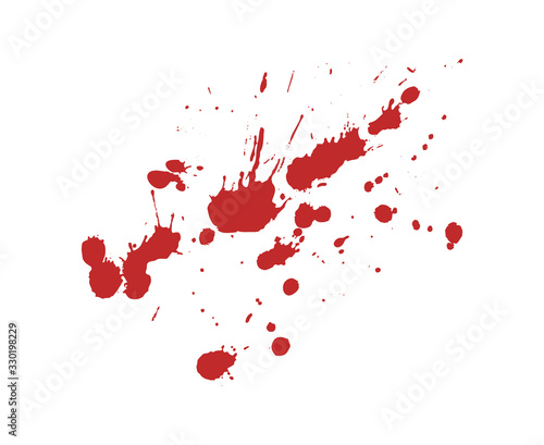 Design of blood stain illustration