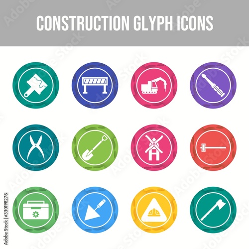 Beautiful Construction vector icon set