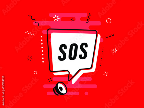 Quick Tips badge with Loudspeaker. Illustrations concept coronavirus COVID-19. Virus wuhan from China. Alert on Pandemia. 