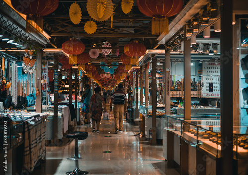interior of market in china