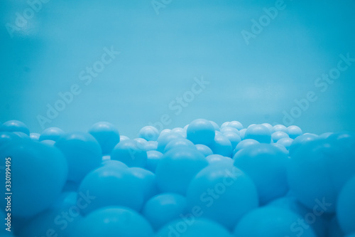 Blue balloons pool